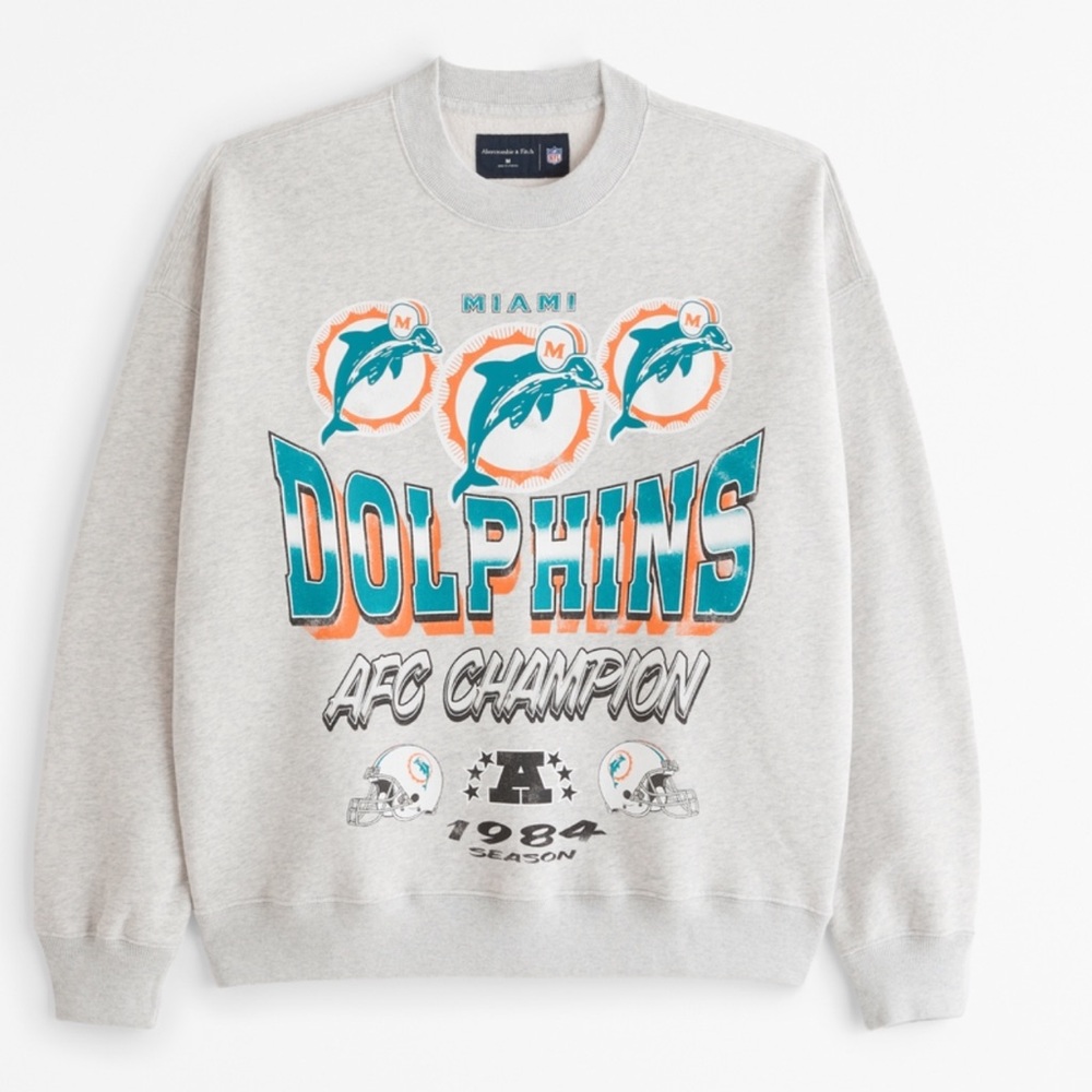 Abercrombie & Fitch Gray Crewneck Sweater